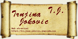 Trnjina Joković vizit kartica